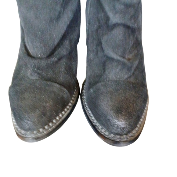 Seychelles Black Suede Ankle Boots Women's Heeled Booties size 7.5 - Picture 5 of 11